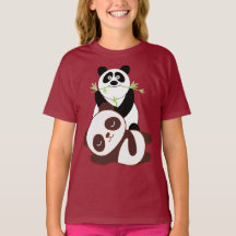 Niedliches Panda-Image phantastischer Design-T - S