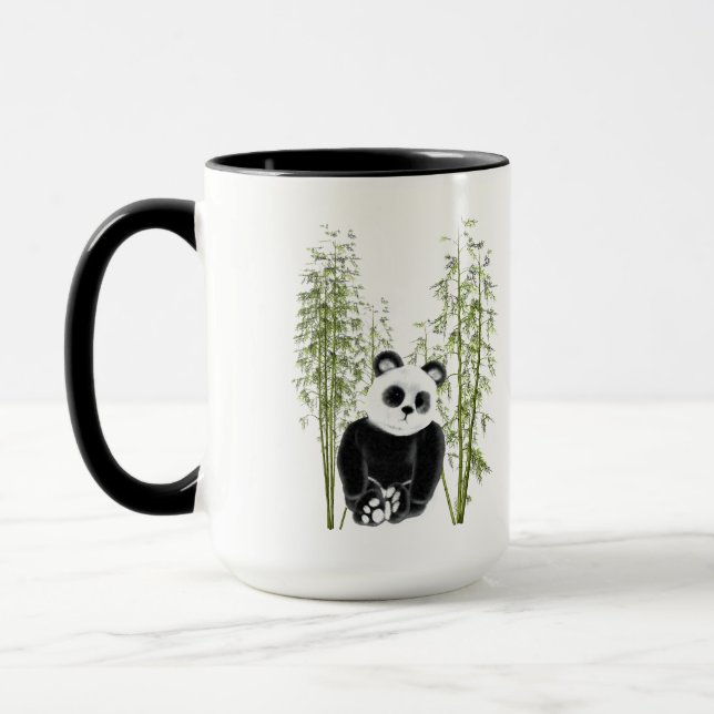 Niedliches Panda in Bamboo Tasse (Links)