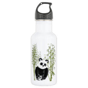Niedliches Panda in Bamboo Trinkflasche