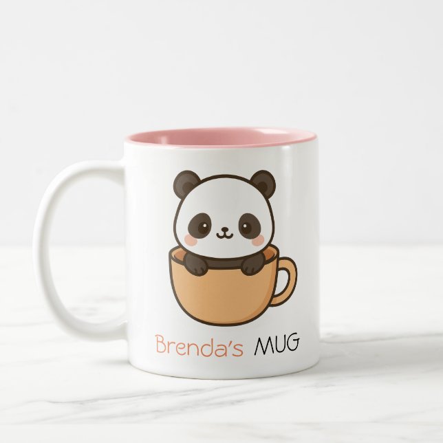 Niedliches Panda in Cup - Design der Tasse des Ind (Links)