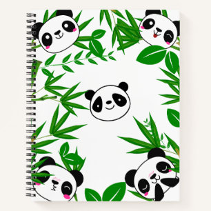 Niedliches Panda-Notebook für Kinder Notizbuch