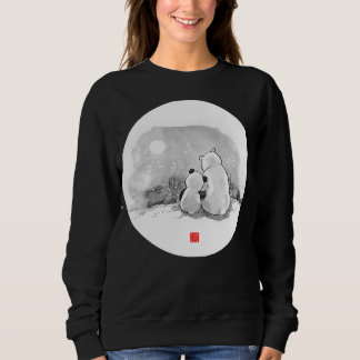 Niedliches Panda- und Polarbärtier Sweatshirt