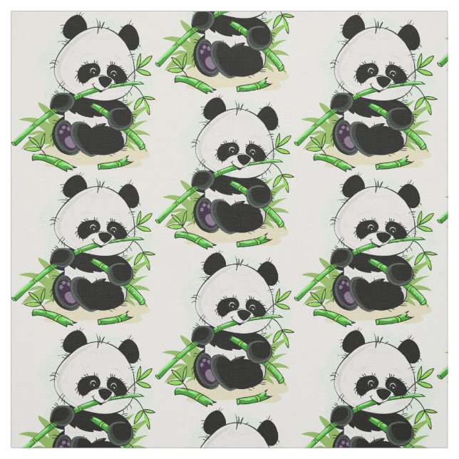 Niedliches Pandagewebe 4/4 Stoff (Muster)