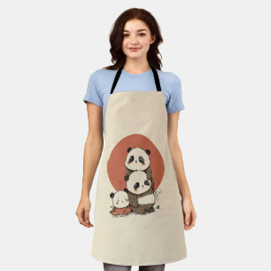 Niedliches Pandas-Design Schürze