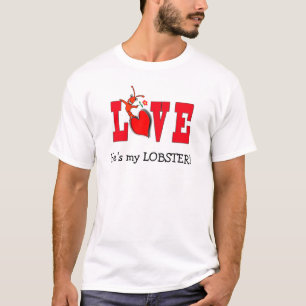 Niedliches Panzerkrebs-/Hummer-Liebe-Shirt T-Shirt