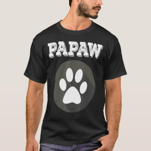 Niedliches PAPAW Papa Paw Footprint Slogan für Him T-Shirt