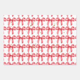 Niedliches Papier mit rotem Bogen Geschenkverpacku