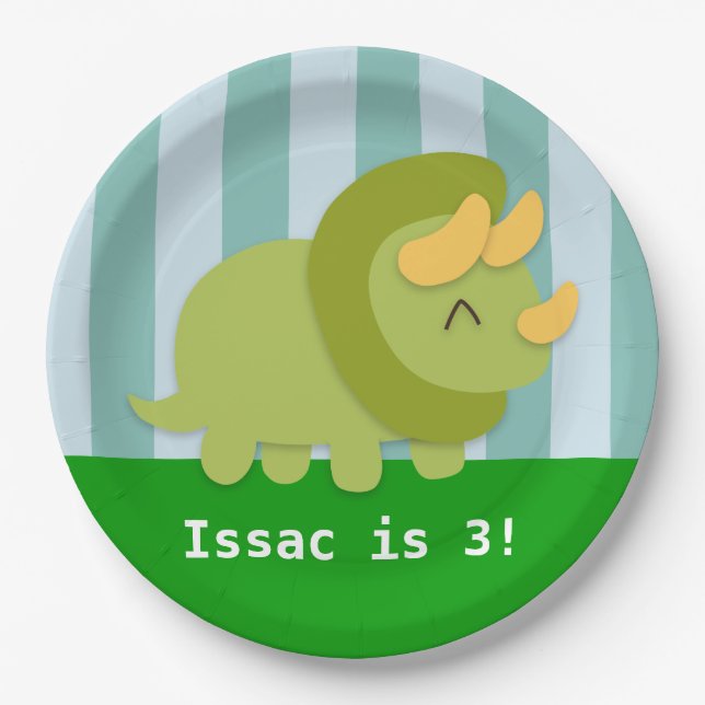 Niedliches Pappteller (Vorderseite)