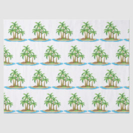 Niedliches Party aus Strandpalmen Seidenpapier