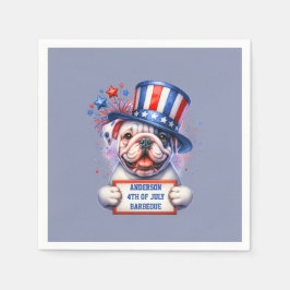 Niedliches Party der patriotischen GRILLEN Serviette