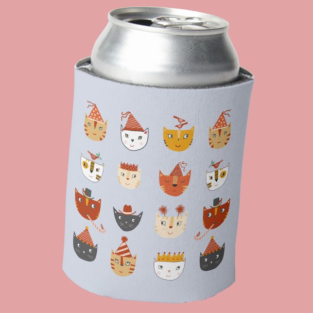 Niedliches Party Dosenkühler (Fun party cat can cooler for animal lovers)