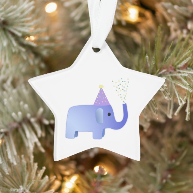 Niedliches Party Elephant Ornament (Baum)