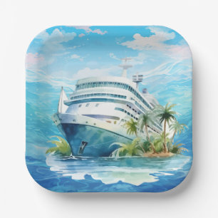 Niedliches Party für Kreuzfahrtschiffe Pappteller