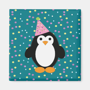 Niedliches Party Pinguin Magnet
