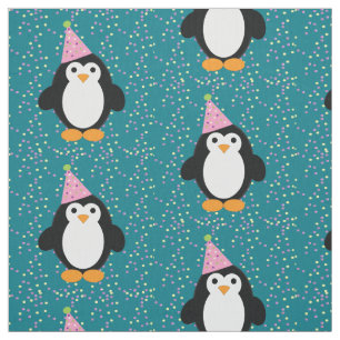 Niedliches Party Pinguin Stoff