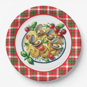 Niedliches Pasta-Fest Pappteller