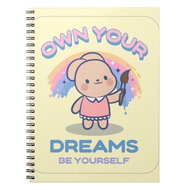 Niedliches Pastell-Notebook Notizblock (Vorderseite)