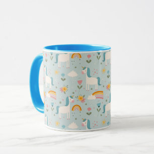 Niedliches Pastell-Regenbogen-Muster Tasse