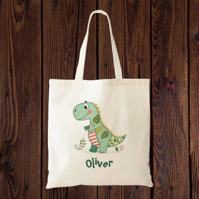 Niedliches Patchwork Baby Dinosaur Tragetasche (Von Creator hochgeladen)