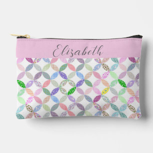 Niedliches Patchwork-Quilting für benutzerdefinier Zubehörtasche