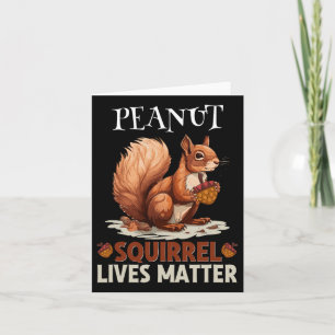 Niedliches Peanut Eichhörnchen lebt Wildtiere Frau Karte