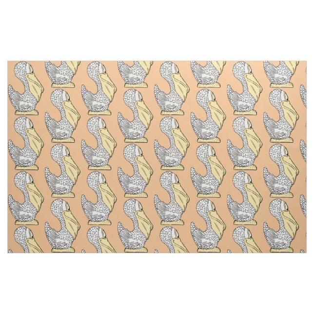 Niedliches Pelikangewebe Stoff (Fat Quarter (45,7 x 55,9 cm))