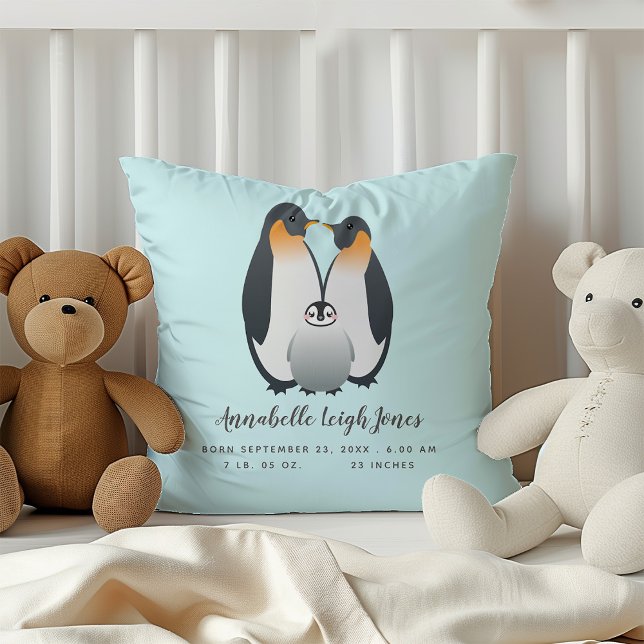 Niedliches Penguin Baby-Kinderzimmer Kissen (Von Creator hochgeladen)