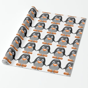 Niedliches Penguin-Verpackungs-Papier Geschenkpapier