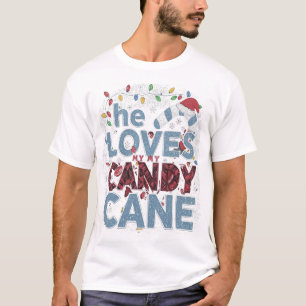 Niedliches Peppermint Candies Weihnachts-Shirt für T-Shirt