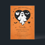 Niedliches Personalisieren des Halloween-Geisterhe Einladung<br><div class="desc">Niedliche Einladung von Halloween Ghost Herzogin</div>