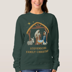 Niedliches Personalisieren des Weihnachtskindes in Sweatshirt