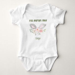 Niedliches Personalisiertes Baby Ei Jagd Crew Baby Strampler