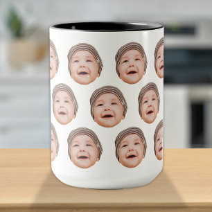 Niedliches Personalisiertes Baby-Face-Foto Tasse