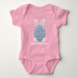 Niedliches Personalisiertes Baby Girl Ostern Strampler