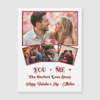Niedliches personalisiertes Foto Valentinstag