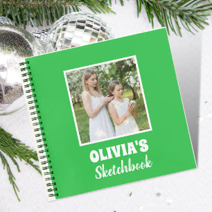 Niedliches Personalisiertes Kid Foto Sketchbook Notizbuch