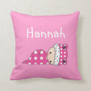 Niedliches Personalisiertes Kissen für Baby Girl