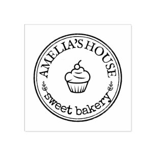 Niedliches Personalisiertes Logo Gummistempel