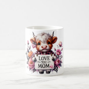 Niedliches Personalisiertes Muttertagsangebot/Kuh Kaffeetasse