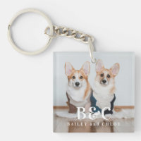 Niedliches Pet-Foto mit Monogramm