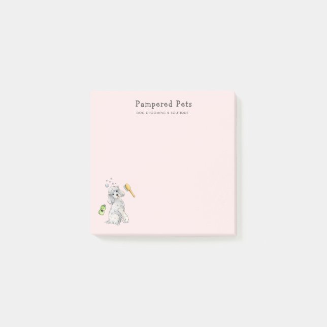 Niedliches Pet-Groomer Post-it Klebezettel (Vorderseite)