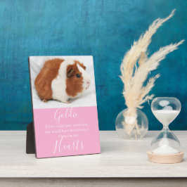 Niedliches Pet-Memorial Fotoplatte