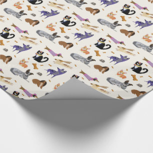 Niedliches Pet Wrapping Paper mit Hunden, Katzen u Geschenkpapier