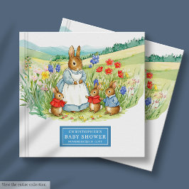 Niedliches Peter Rabbit Baby Shower Gästebuch für 