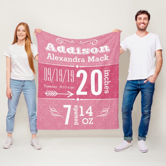 Niedliches Pfeil-Muster, jedes farbige Baby-Decken Fleecedecke (Beispiel)