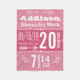 Niedliches Pfeil-Muster, jedes farbige Baby-Decken Fleecedecke