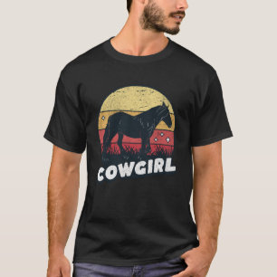 Niedliches Pferd Cowgirl Western Reitweg Barre T-Shirt