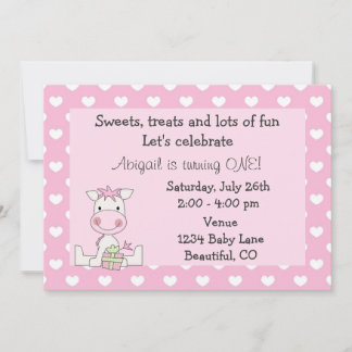 Niedliches Pferd Einladung zum 1. Geburtstag
