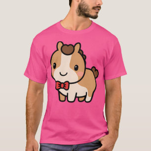 Niedliches Pferd Kawaii Bow Krawatte Zoo Tagesausf T-Shirt