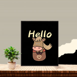 Niedliches Pferd Poster